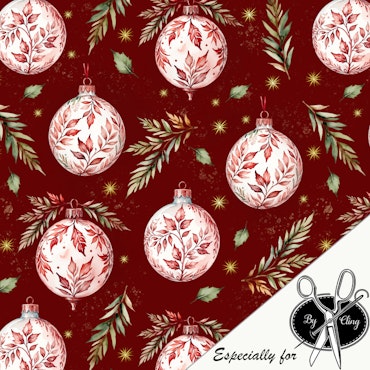 CHRISTMAS ORNAMENT RED