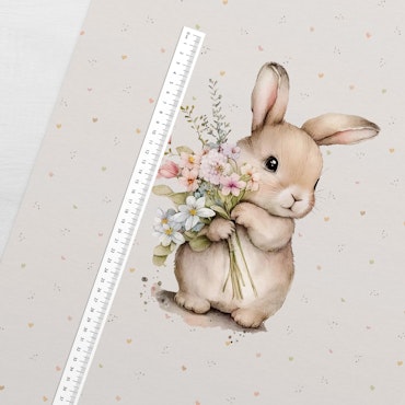 PANEL FLOWER BUNNY FT