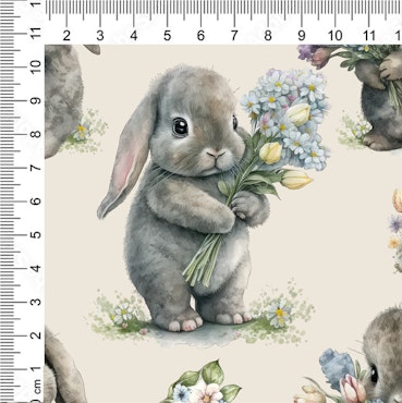 BUNNY WITH FLOWER
