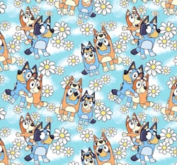 BLUEY BLÅ BLOMMOR FT 1METER