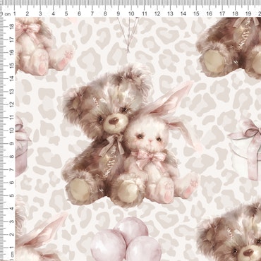 TEDDY WITH BUNNY PINK