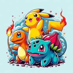 PIKACHU 3 FRIENDS PANEL FT