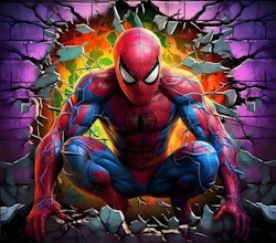 SPIDERMAN COLOR  PANEL FT