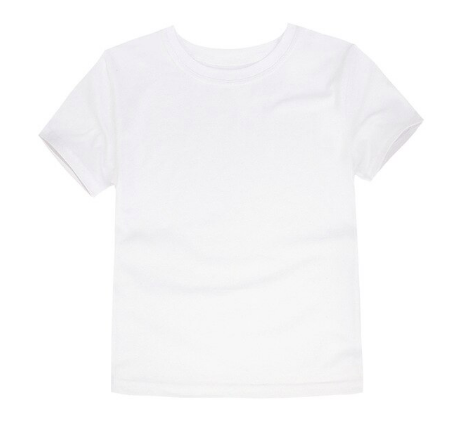 Enkel t-skjorte i bomull for barn