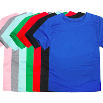 Enkel t-skjorte i bomull for barn