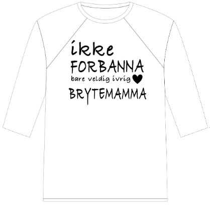 Håndtrykket Design #18 Brytemamma t-skjorte