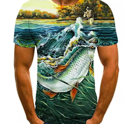 Fiske T-skjorte