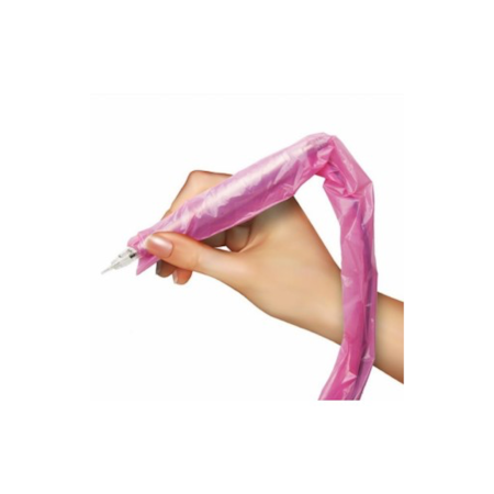 Plastic protection cord, Pink, 125 pcs