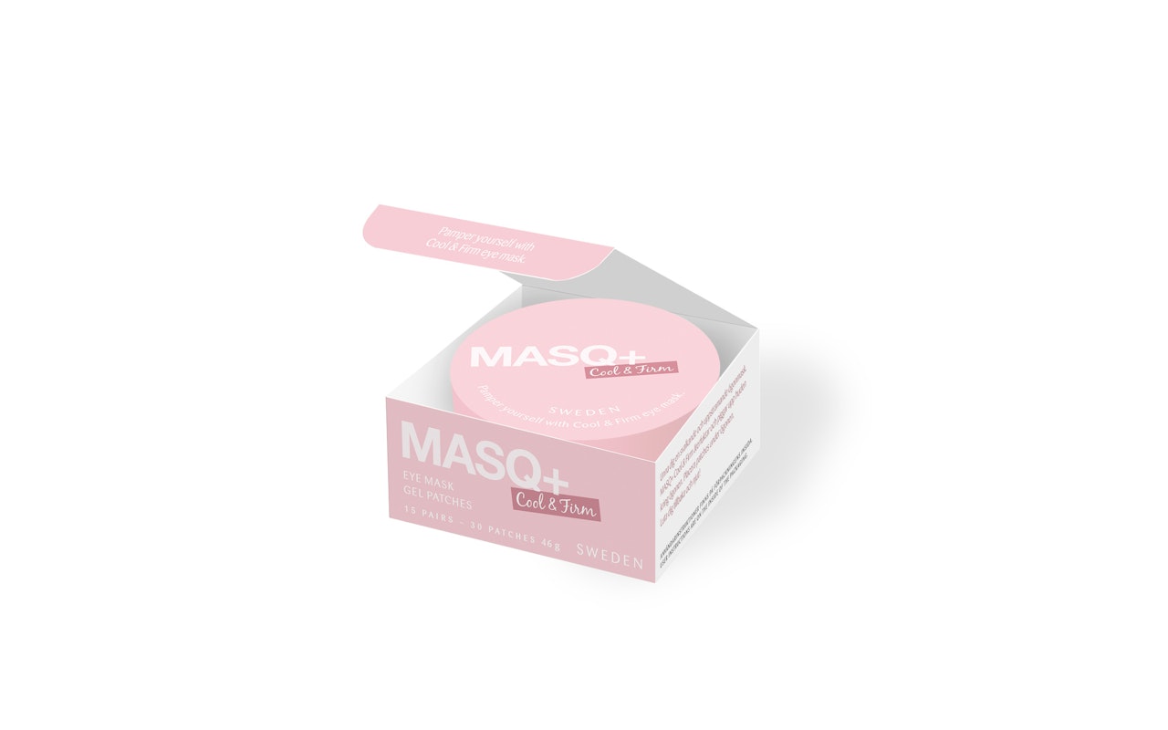 MASQ+ Cool & Firm eye mask, gel patches