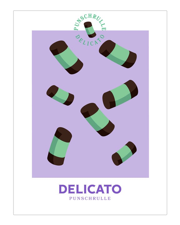 Delicato Poster, "Punschrulle" - 30x40 cm