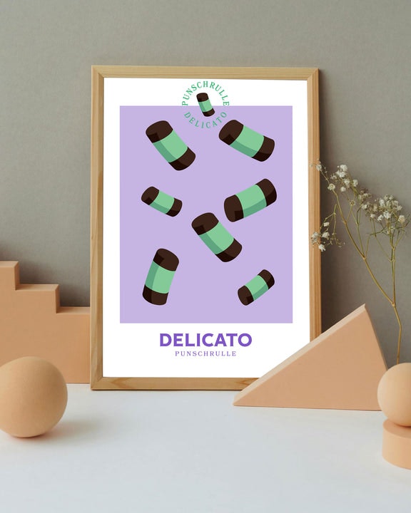 Delicato Poster, "Punschrulle" - 30x40 cm