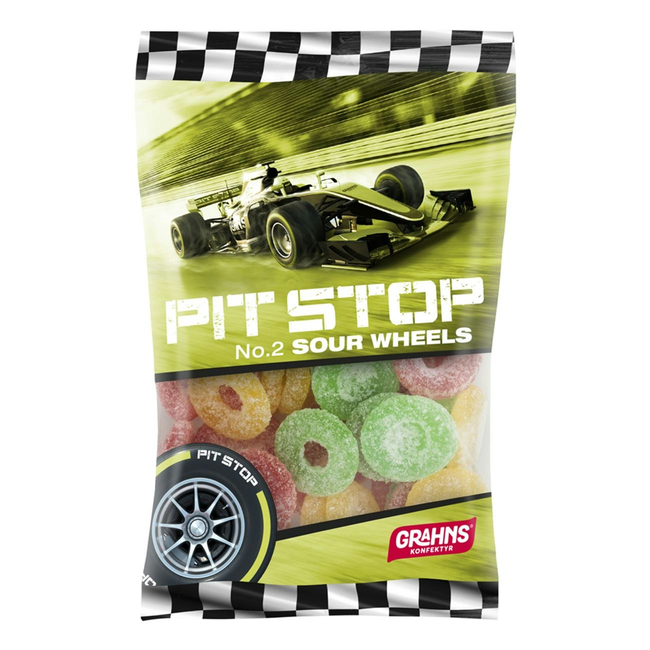 Grahns Pit Stop, Sour Wheels - 120 grams