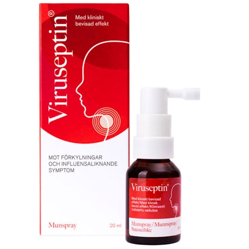 Viruseptin Against Cold Oral Spray - 20 ml (Short expiry date, August 2023)
