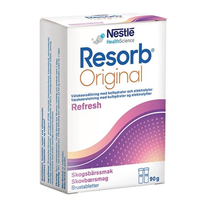 Resorb Wild Berries, Liquid substitute - 20 effervescent tablets