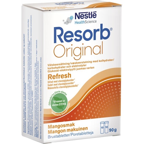 Resorb Mango, Liquid substitute - 20 effervescent tablets