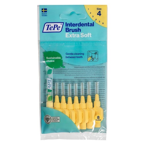 TePe Interdental brush Extra Soft Yellow 0.7mm - 8 pcs