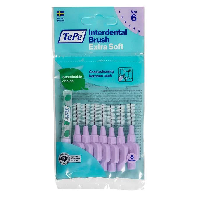 TePe Interdental brush Extra Soft Purple 1.1mm - 8 pcs