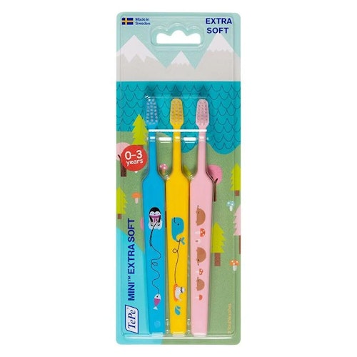 TePe Mini Extra Soft Toothbrush - 3 pcs