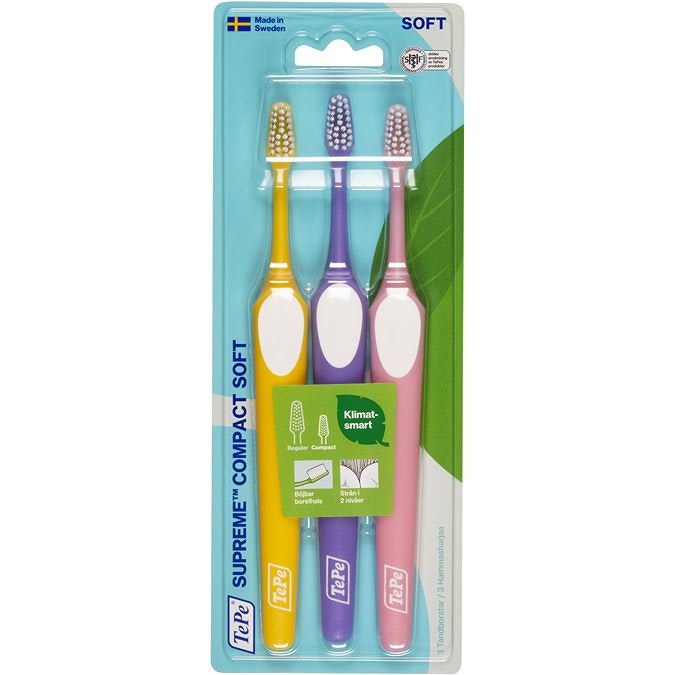 TePe Supreme Compact Soft Toothbrush - 3 pcs