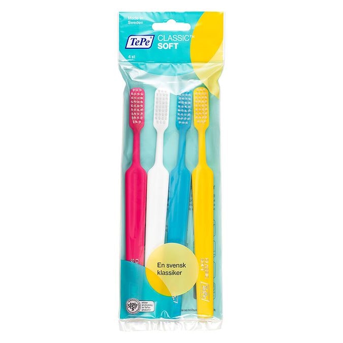 TePe Classic Soft Toothbrush - 4 pcs