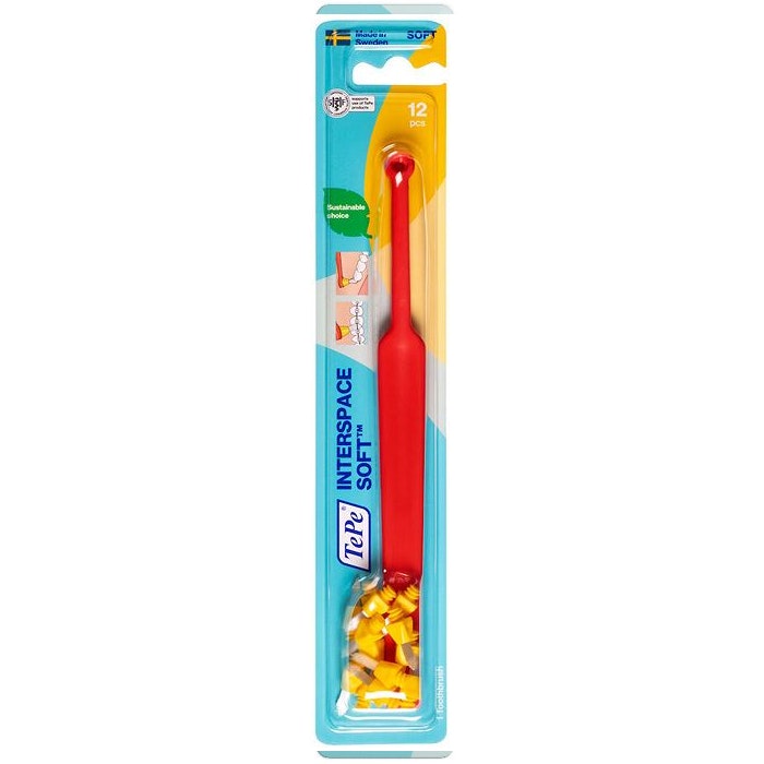 TePe Interspace Soft Angled brush 1 handle + 12 tips