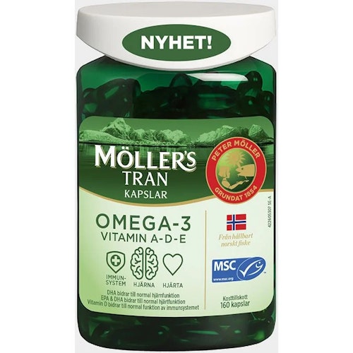 Möller's Cod liver oil capsules - 160 pcs