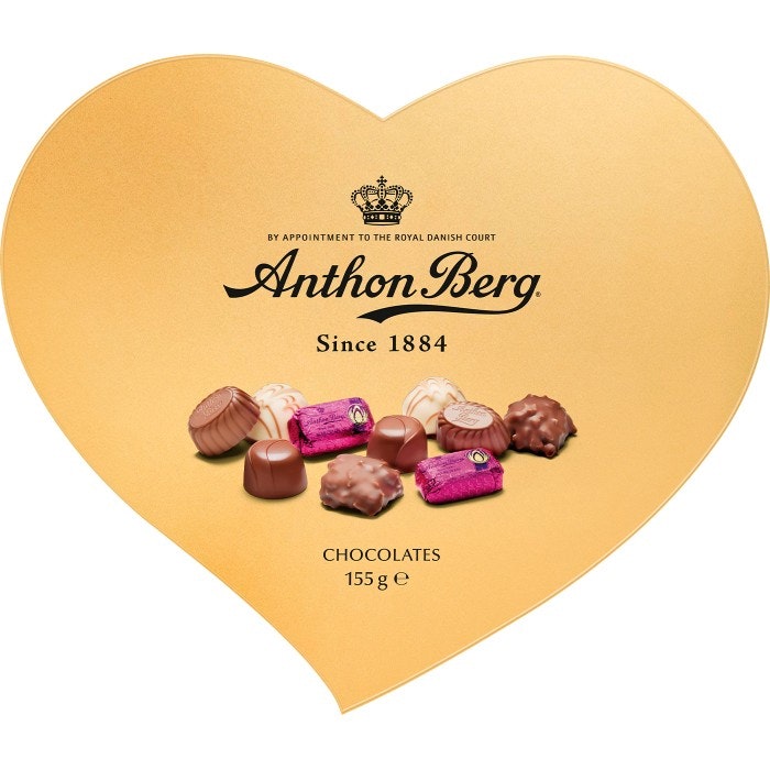 Anthon Berg Heart-shaped Gold Box - 155 grams