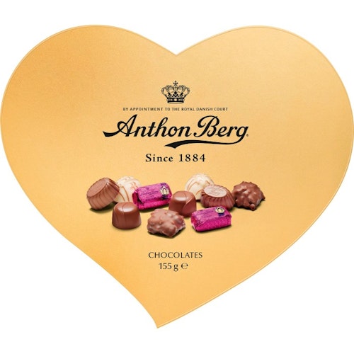 Anthon Berg Heart-shaped Gold Box - 155 grams