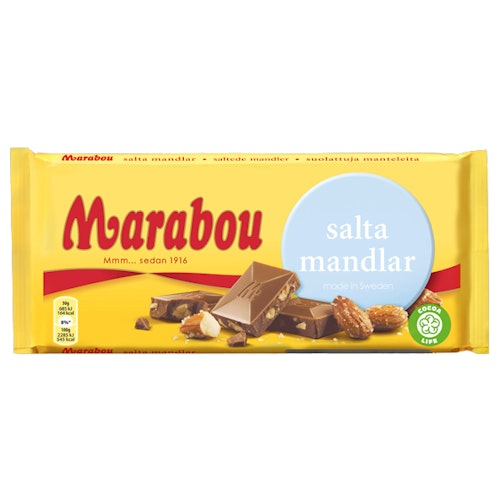 Marabou Salted almonds - 185 grams