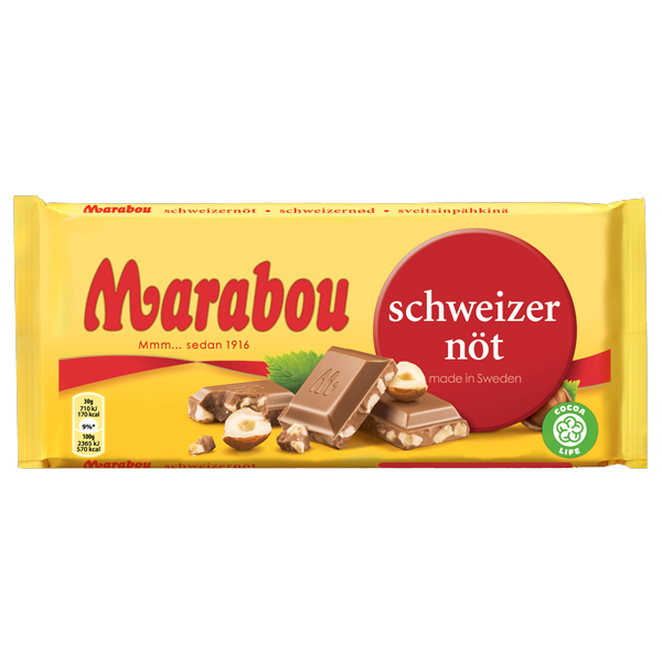 Marabou Swiss nut - 185 grams