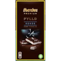 Marabou Premium Filled Coconut Dark Chocolate - 100 grams