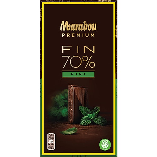 Marabou Premium Fin Mint 70% cocoa - 100 grams