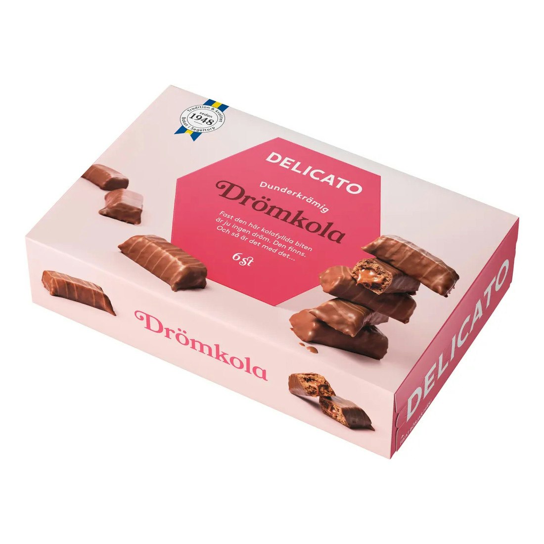 Delicato Drömkola 6 pack - 180 grams