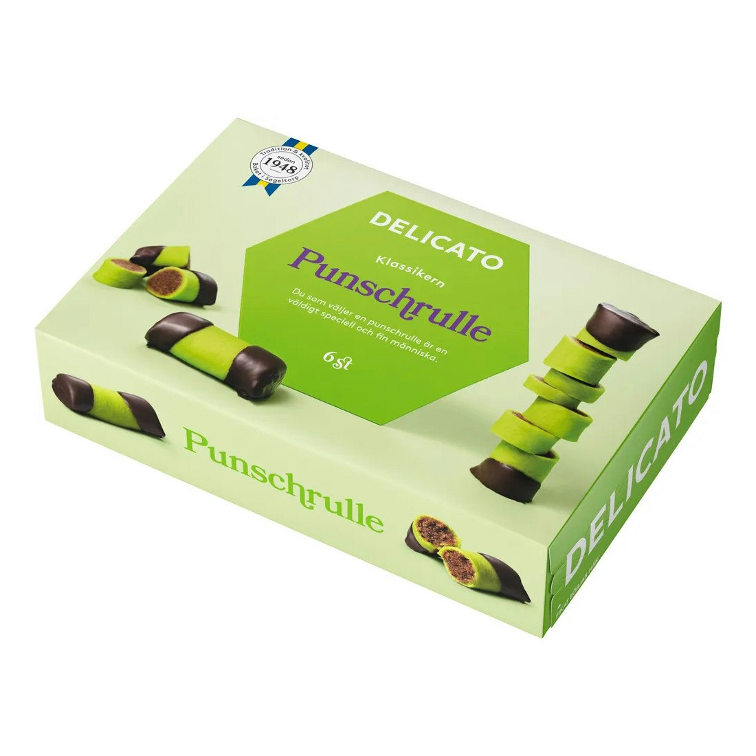 Delicato Punschrulle 6 pack - 240 grams