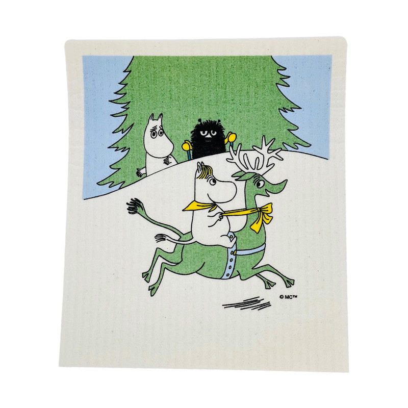 Moomin Dishcloth - Snork and Reindeer