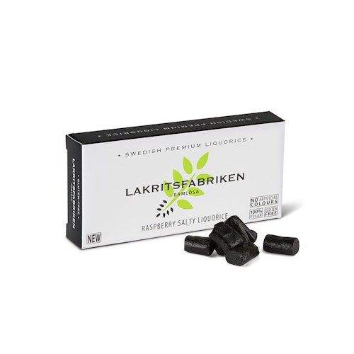 Lakritsfabriken Raspberry Salty Liquorice - 40 grams