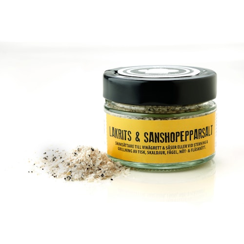 Lakritsfabriken Licorice & Sansho Pepper Salt - 75 grams