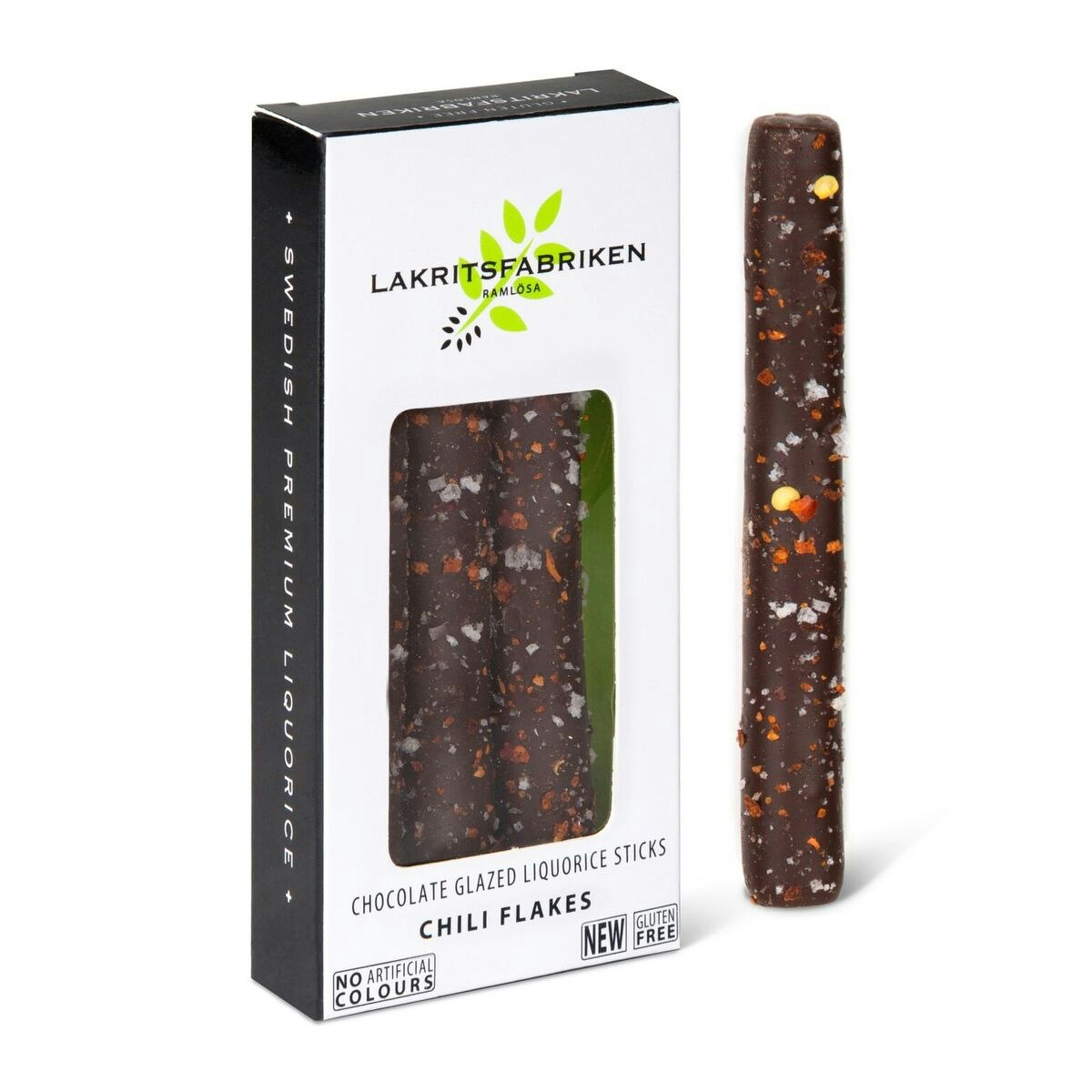 Lakritsfabriken Liquorice Sticks Dark Chocolate & Chili - 45 grams