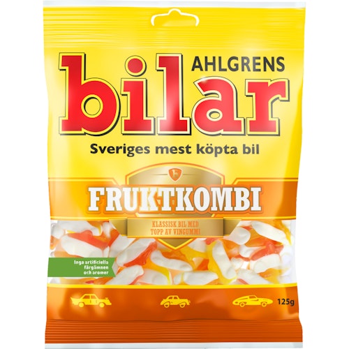 Ahlgrens Bilar Fruktkombi - 125 grams