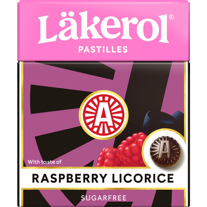 Läkerol Raspberry Licorice - 25 grams