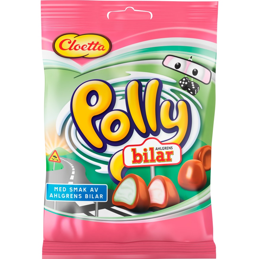Cloetta Polly Bilar - 150 grams