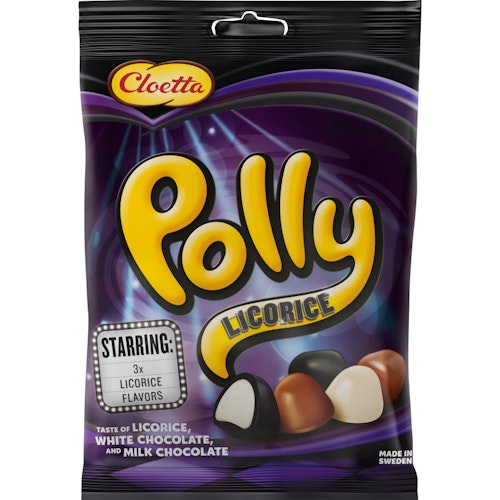 Cloetta Polly Licorice - 150 grams