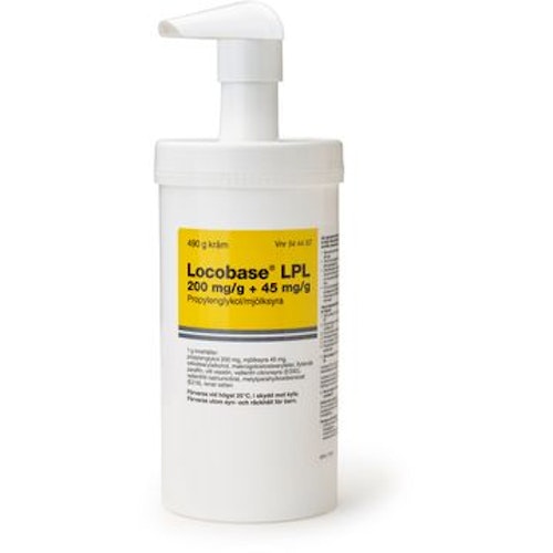 Locobase LPL cream 200 mg/g+45 mg/g - 490 g