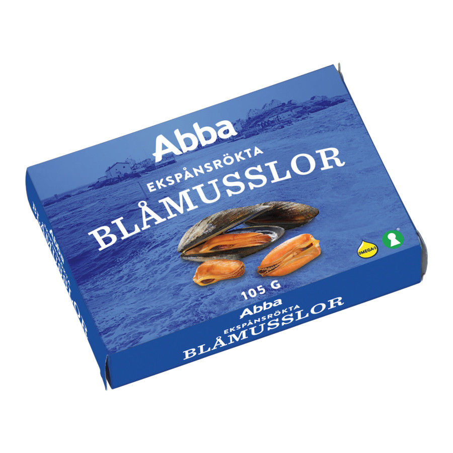 Abba Oakchip Smoked Blue Mussels - 105 grams