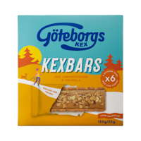 Göteborgs Kex Kexbars 6-pack Peanut Butter & Granola - 150 grams
