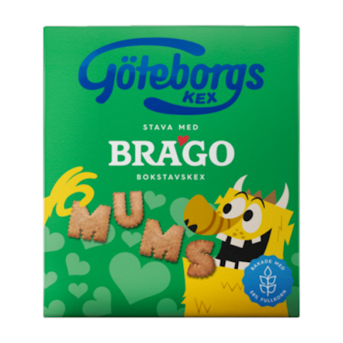 Göteborgs Kex Brago Letter Shaped Crackers - 160 grams