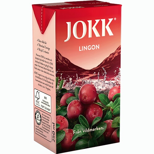 JOKK Lingonberry - 250 ml (Makes 1 Litre)