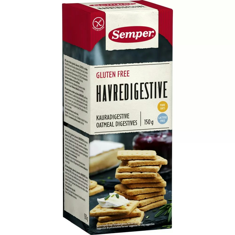 Semper Oatmeal Digestives - 150 grams