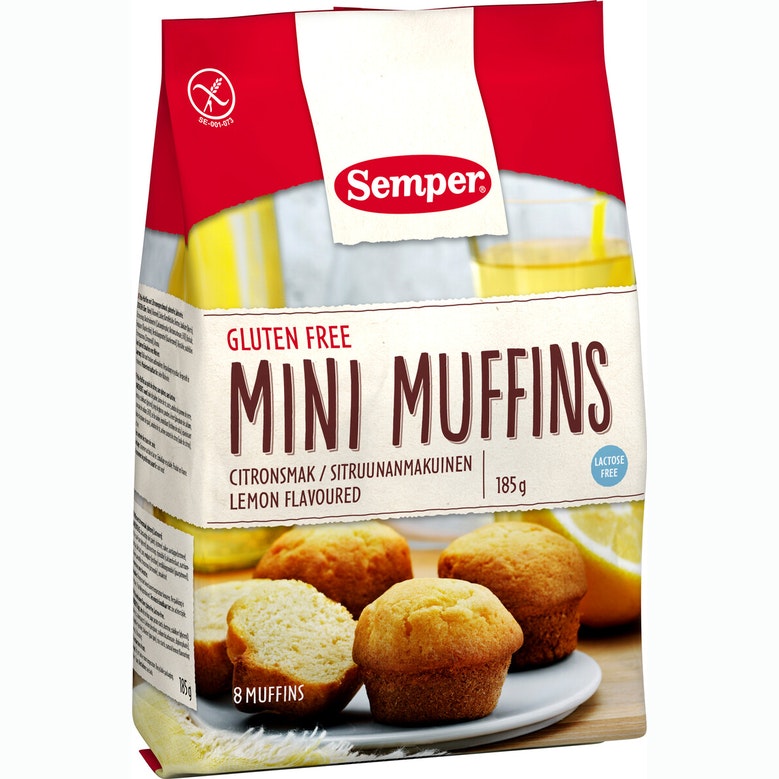 Semper Mini Muffins Lemon - 185 grams