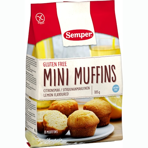 Semper Mini Muffins Lemon - 185 grams